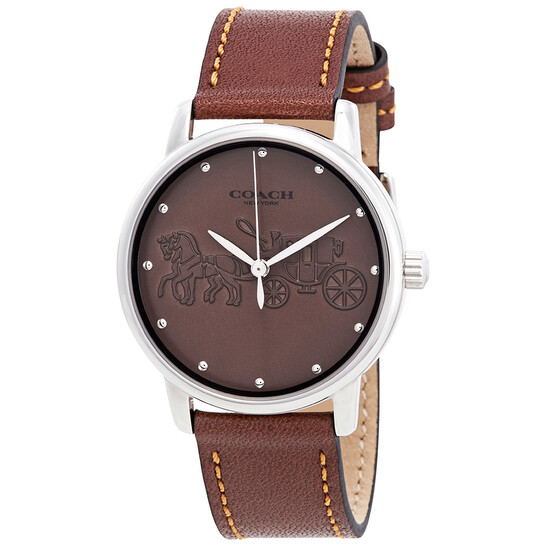 Coach Grand Brown Dial Brown Leather Ladies Watch 14502972