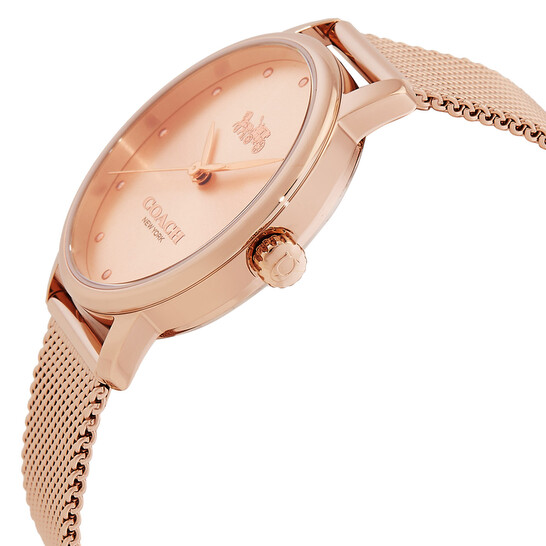 Coach Grand Quartz Rose Gold Dial Ladies Watch 14503947