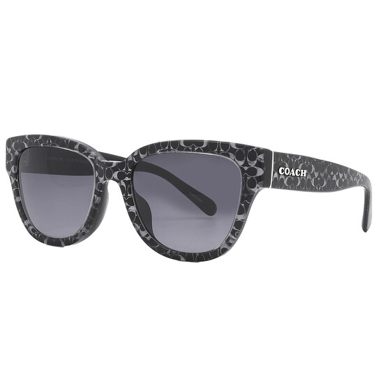 Coach Grey Gradient Butterfly Ladies Sunglasses HC8379U 55208G 54 Coach Grey Gradient Butterfly Ladies Sunglasses HC8379U 55208G 54 - 546x546 Image #3