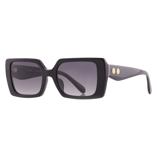 Coach Grey Gradient Rectangular Ladies Sunglasses HC8409U 50023C 53 Coach Grey Gradient Rectangular Ladies Sunglasses HC8409U 50023C 53 - 546x546 Image #2