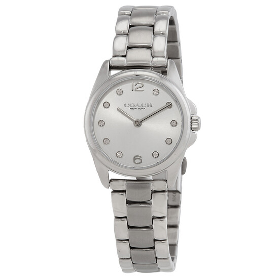 Coach Greyson Quartz Crystal Silver Dial Ladies Watch nd Bracelet