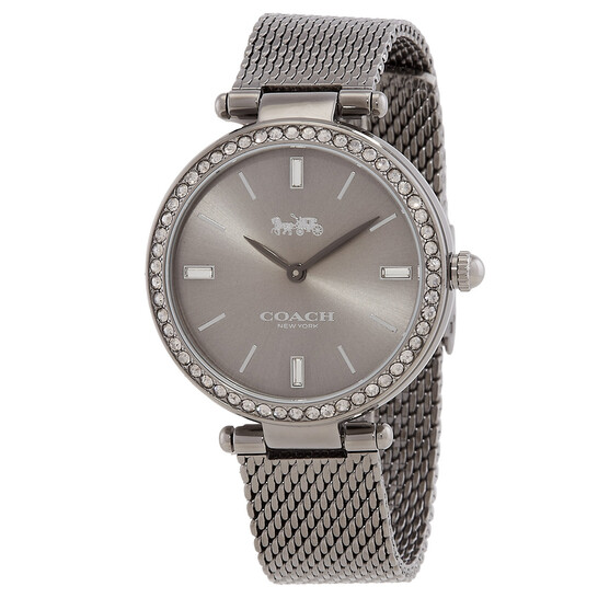 Coach Park Quartz Crystal Grey Dial Ladies Watch 14504099 