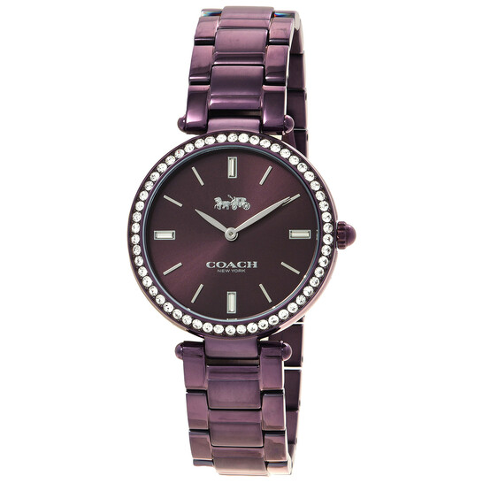 Coach Park Quartz Crystal Purple Dial Ladies Watch 14503422  display picture 1