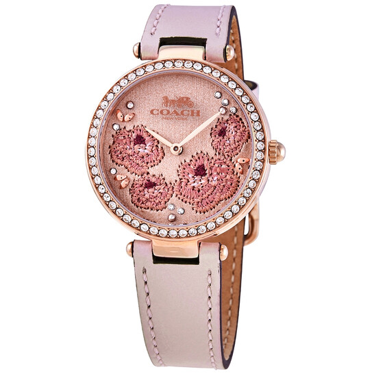 Coach Park Quartz Crystal Rose Gold-tone Floral Dial Ladies  display picture 2