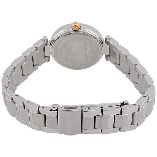 Coach Park Quartz Crystal Silver White Ladies Watch 14000092