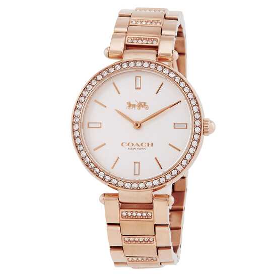 Coach Park Quartz Crystal White Dial Ladies Watch 14503094