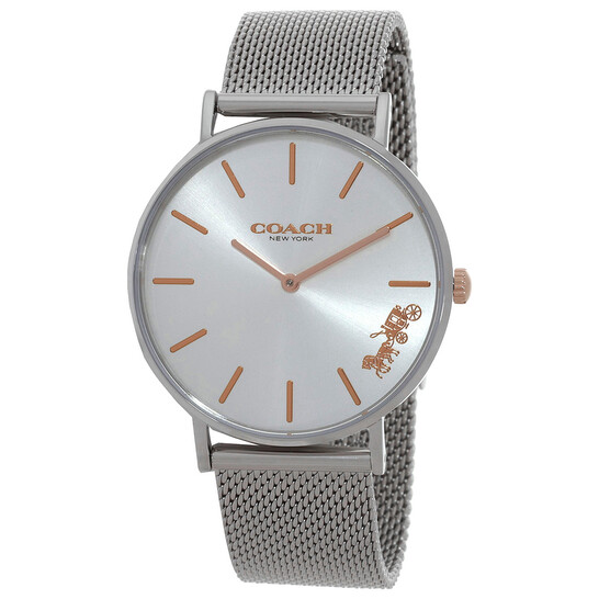 Coach Perry Quartz Silver Dial Stainless Steel Mesh Ladies  display picture 1