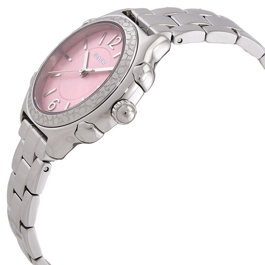 Coach Pink Smiling Face Watch Coach Suzie Quartz Pink Dial Ladies Watch 14503903  main image 4