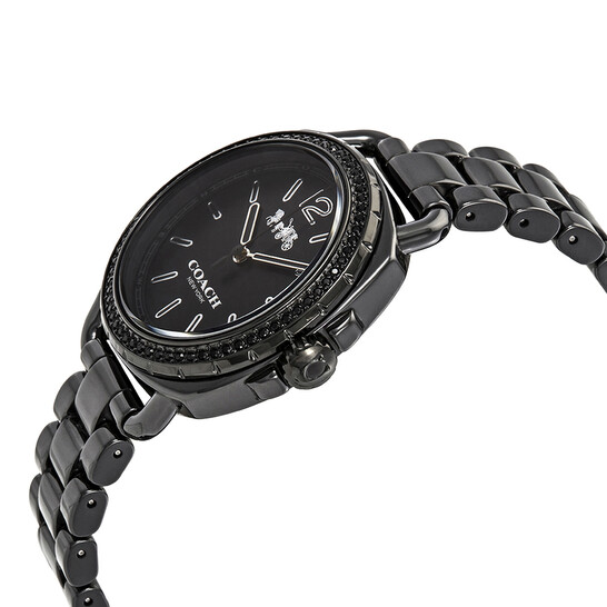 Coach Tatum Black Dial Black Ceramic Ladies Watch 14502600