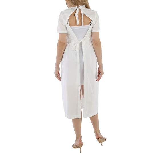 Comme Des Garcons Girl White Ruffled Cotton-poplin Dress