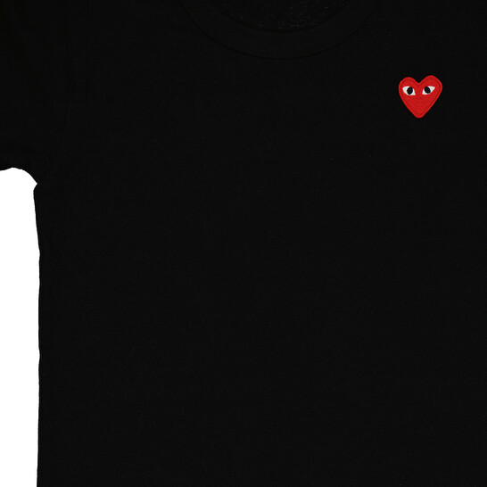 Comme Des Garcons Kids Embroidered Red Heart Short-sleeve T