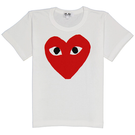 COMME des GARÇONS ハートスタッズ付き Tシャツ 赤S COMME des GARÇONS ハートスタッズ付き Tシャツ 赤S プレイ