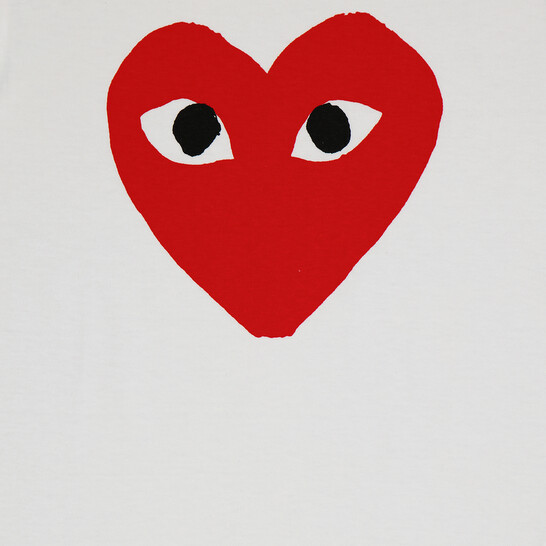 Comme Des Garcons Kids Short-sleeve Big Heart Print T-shirt, Size