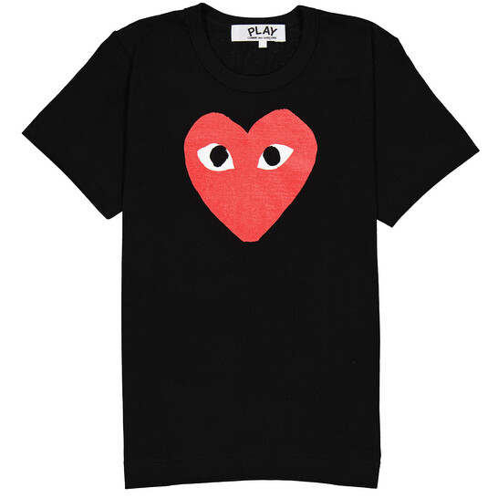 COMME des GARÇONS ドット柄ハートTシャツ レディース M PLAY COMME des GARÇONS ハート型ドットTシャツ M - メルカリ