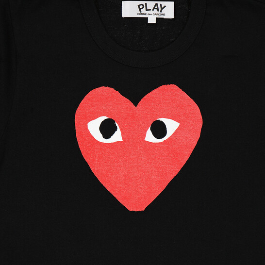 CDG Y's 美品ビッグサイズ　レディースTシャツ Comme Des Garcons Ladies Short-sleeve Big Heart Print T