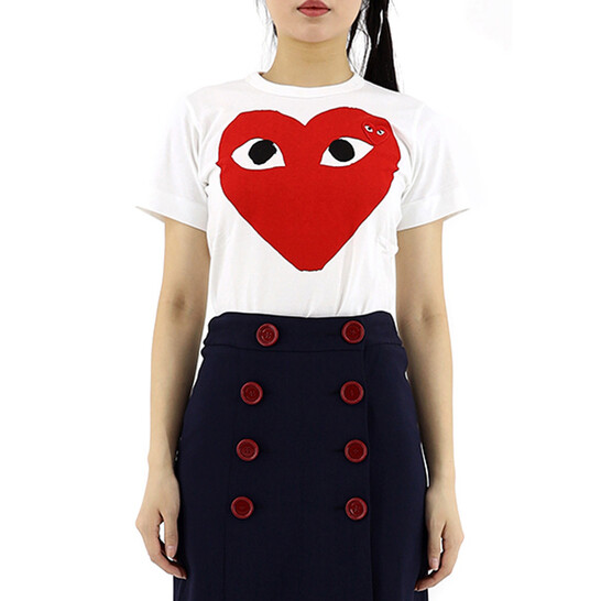 COMME des GARCONS レディース ハート 半袖 Tシャツ カットソー 送料無料】COMME des GARCONS レディース ハートロゴ TEE (COMME
