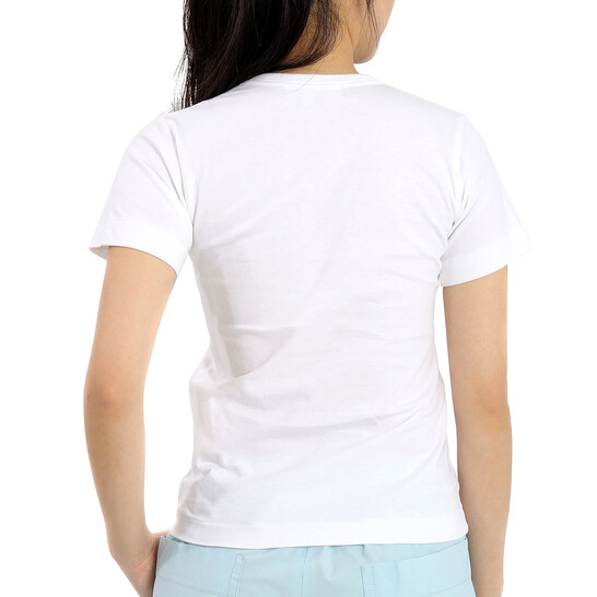Comme Des Garcons Ladies Short-sleeve Hearts Print Cotton T