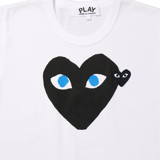 Comme Des Garcons Ladies Short-sleeve Hearts Print Cotton T-shirt