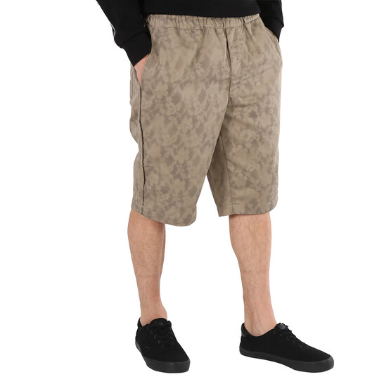 Comme Des Garcons Men's Khaki Elasticised Floral Print