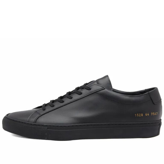 Common Projects Black Original Achilles Low-Top Sneakers, Brand