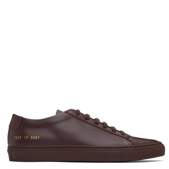 Common Projects Burgundy Achilles Low-Top Sneakers, Brand