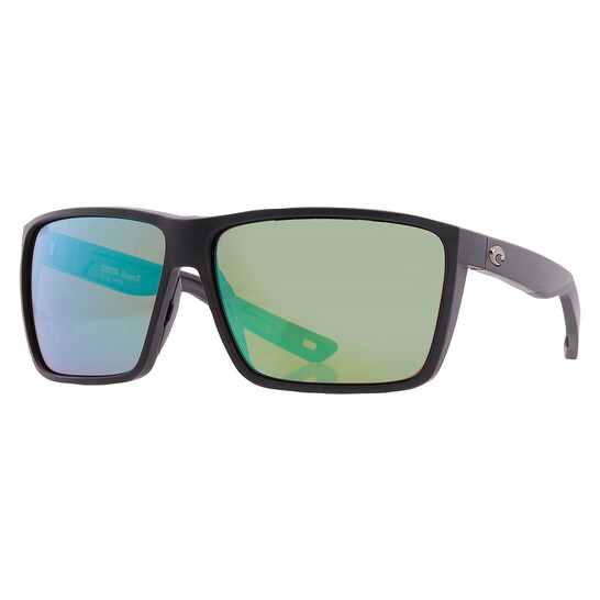 Costa Rincon Ii Costa Del Mar RINCON II Green Mirror Polarized Glass Rectangular Men's ...