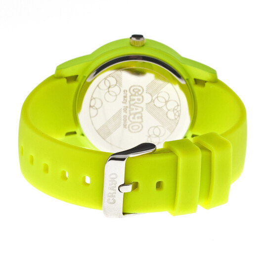 Crayo Festival Lime Dial Lime Silicone Unisex Watch CR2002 - 546x546 Image #2