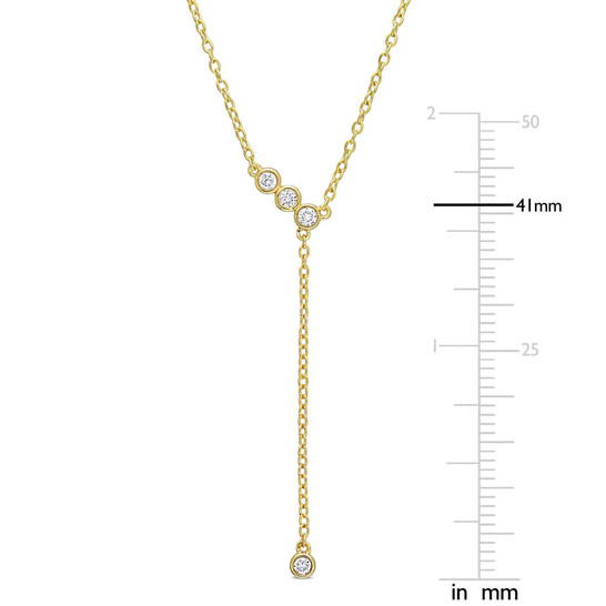 Created Forever 1/8 CT TGW Lab Created Diamond Lariat