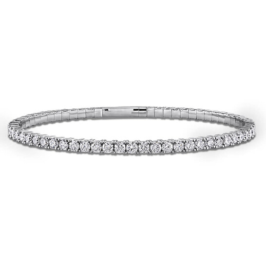 Created Forever 4 3/4 CT tW Lab Grown Diamond Bangle in 14k