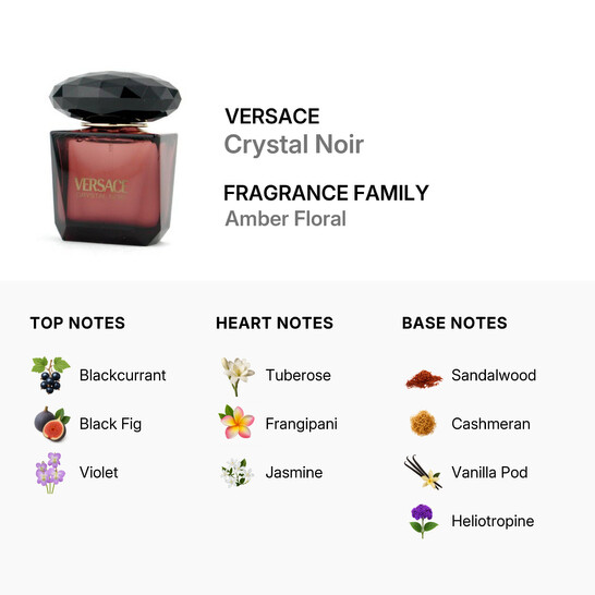 Versace Crystal Noir / Versace EDT Spray 1.0 oz (w) 8018365071162