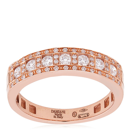 Damiani Belle Epoque 18k Rose Gold Diamond Ring, Size 13 (US 6.5) - 546x546 Image #2