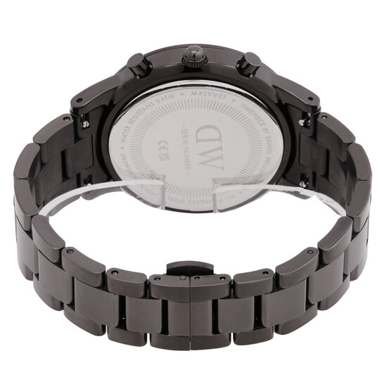 Daniel Wellington Iconic Chronograph Link Graphite Quartz Watch DW00100643 - 546x546 Image #3