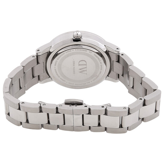 Daniel Wellington 腕時計 ICONIC LINK 36 ブラック DW00100204 Daniel Wellington Iconic Link Quartz Black Dial Unisex Watch