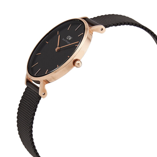 Daniel Wellington Quartz Black Dial Ladies Watch DW00100201
