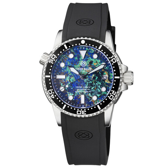 Deep Blue 40Mm Automatic Diver Collection Multi-Color Dial