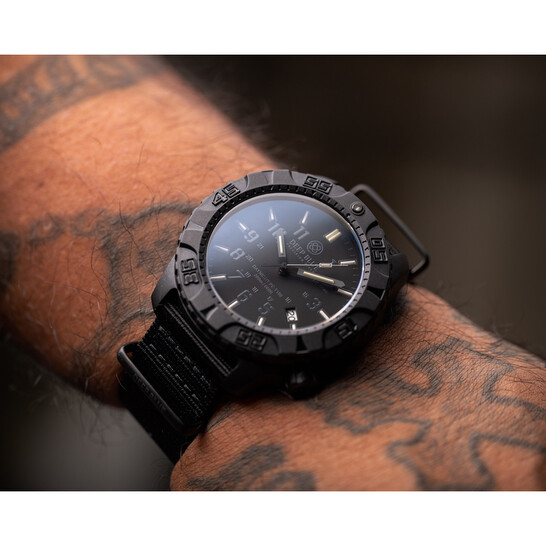 Deep Blue Daynight Diver PC Automatic Black Dial Men's Watch DNPCBLKWHTRBOW