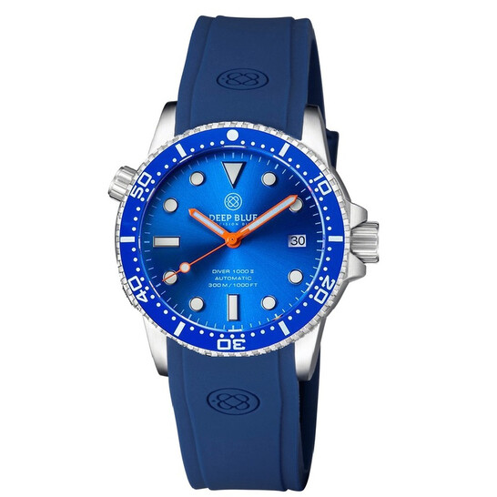 Deep Blue DIVER 1000 40MM Automatic Ceramic Bezel Diver stra Blue - Main Image