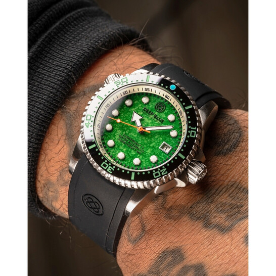 Deep Blue Juggernaut 5 Automatic Green Dial Men's Watch