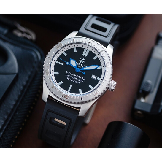 Deep Blue Ocean Master 500 Automatic Black Dial Men's Watch