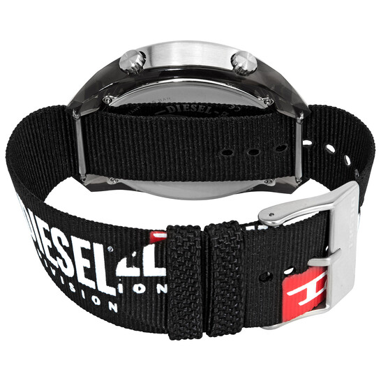 【KoKoRo】DIESEL ディーゼル クラッシャー DZ1914 ディーゼルクラッシャーデジタルブラックナイロンクォーツDZ1914