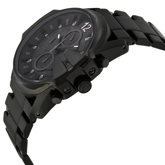 Diesel Master Chief Black Dial Black Men display picture 1