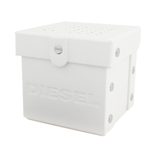 Diesel Mega Chief Black Dial Brown Leather Men's Quartz Watch