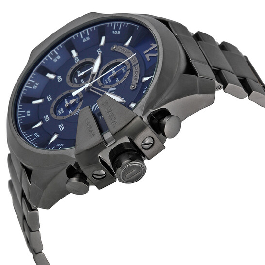 Diesel Mega Chief Chronograph Blue Dial Men's Watch DZ4329