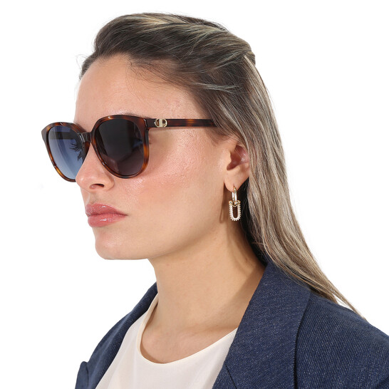 Dior 30MONTAIGNEMINI SI Blue Grey Square Ladies Sunglasses