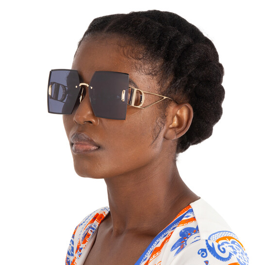 Dior 30MONTAIGNE S7U Blue Square Ladies Sunglasses CD40101U 10V 64