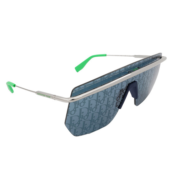 Dior DIORMOTION M1I F0B8 Blue Mirror Logo Shield Men's Sunglasses  DM40065I-Y 16X 00