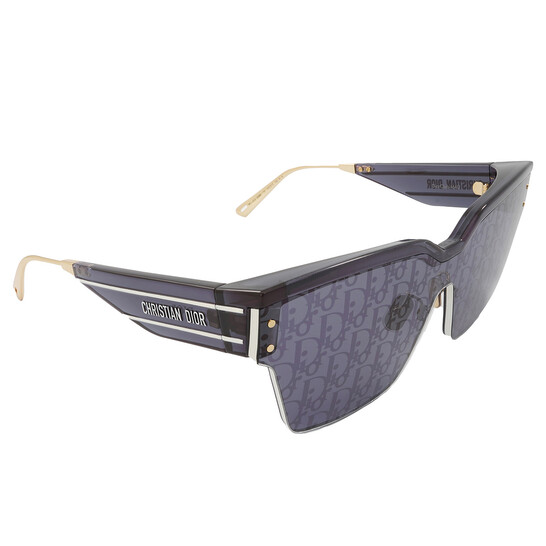 Dior DIORCLUB M4U Blue Mirror Shield Ladies Sunglasses