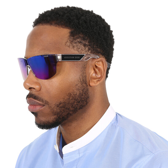 Dior DIORADDICT Blue Shield Men's Sunglasses DM40021U-Y 002
