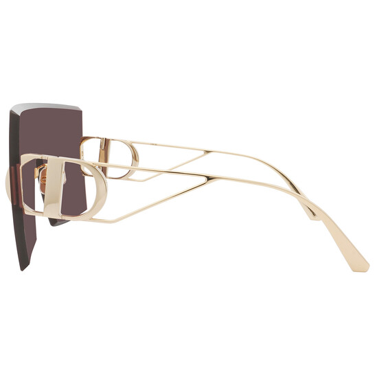 Dior Burgundy Square Ladies Sunglasses 30MONTAIGNE M1U B0D0  display picture 1
