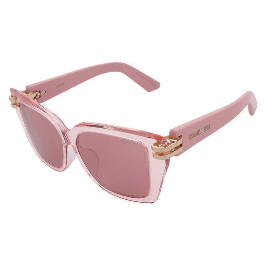 Dior CDIOR S1F Violet Square Ladies Sunglasses CD40149F 74Y 56